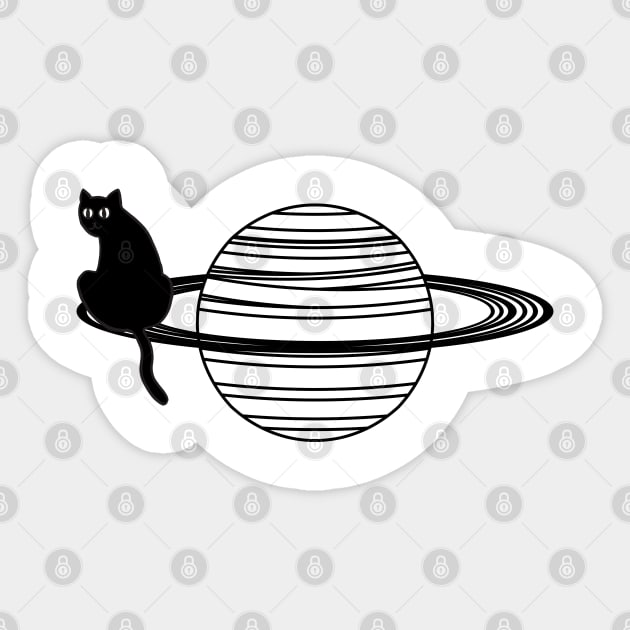 cute kitty's planet Sticker by Serotonin